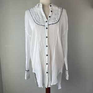 NWOT We The Free Button Down Shirt Size M